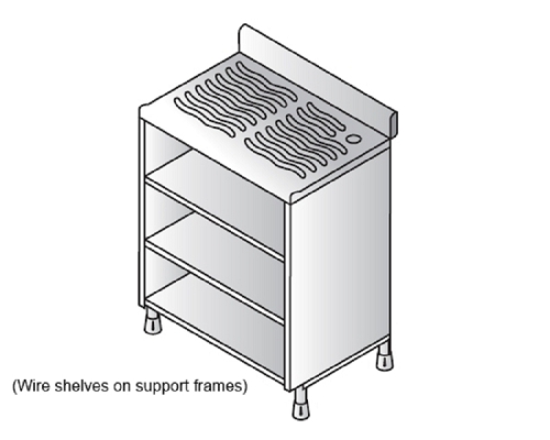 IMC Bartender Shelf Drainer Unit 1000mm with Wire Shelves - BZ38/100